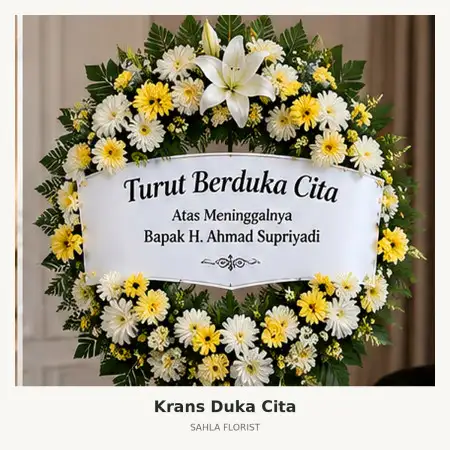 Krans Bunga Duka Cemara Asri
